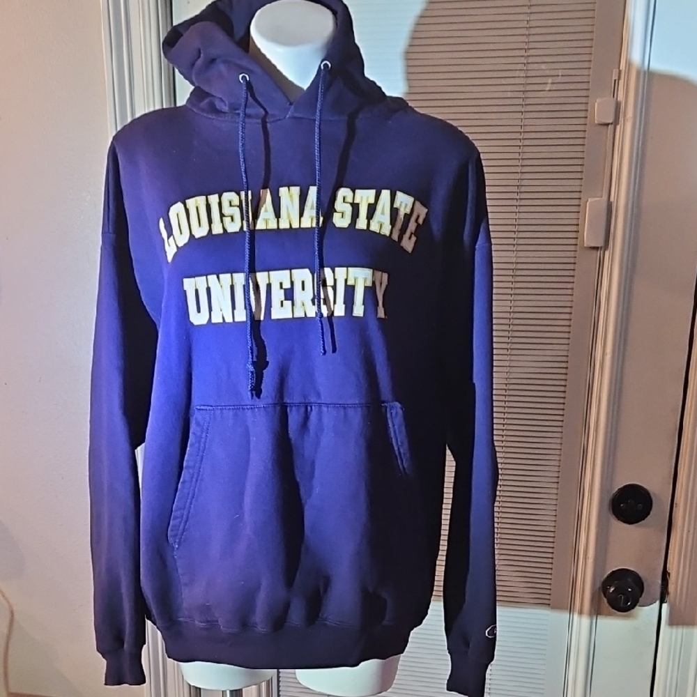 Champion Purple LSU Hoodie